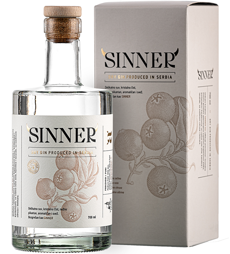 Sinner Gin Gift Box Podrum Palić 0.7l